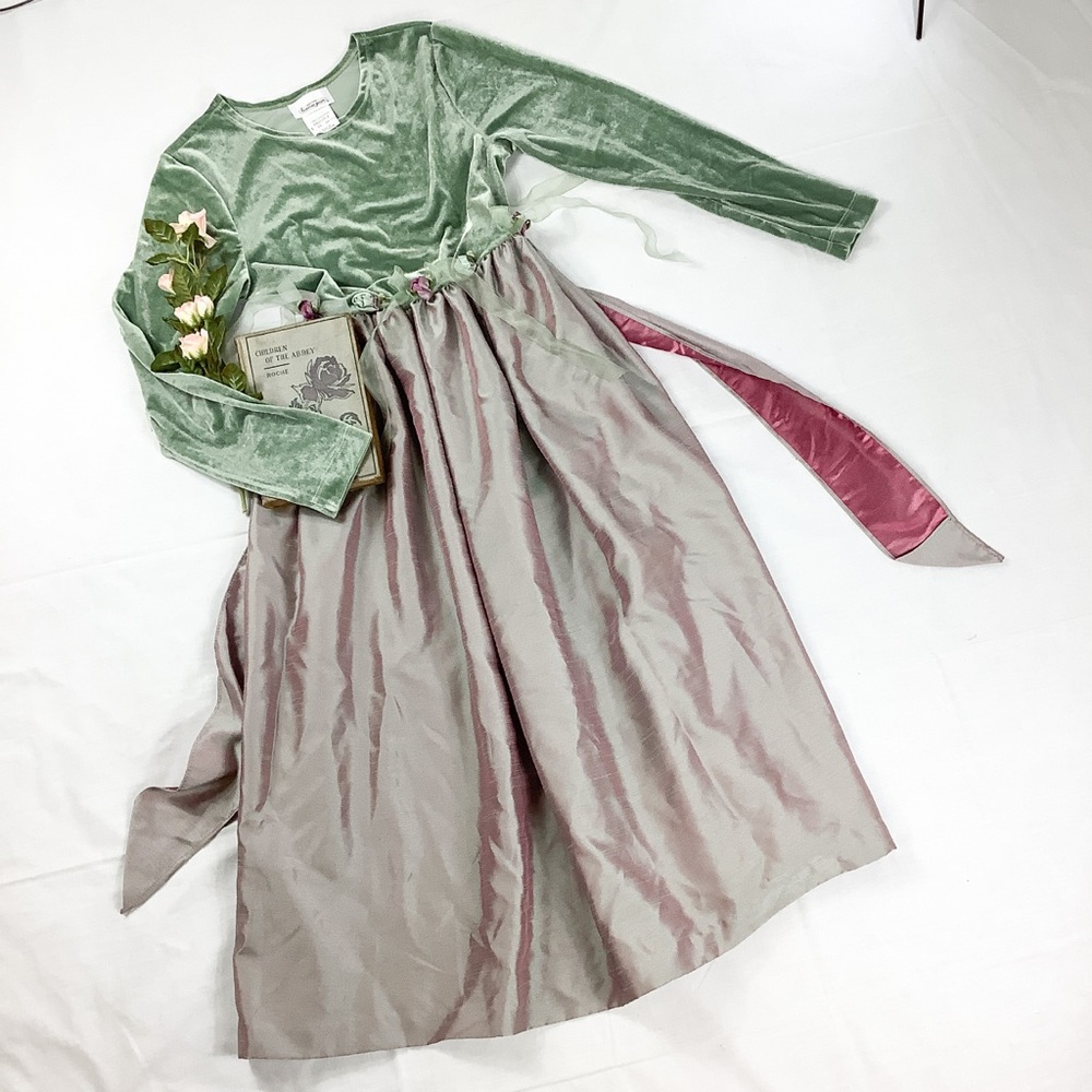 Vintage 90s velvet iridescent dress